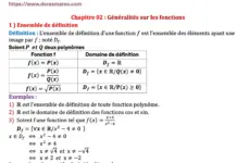 Généralités sur les fonctions – 1BAC Généralités sur les fonctions 1bac